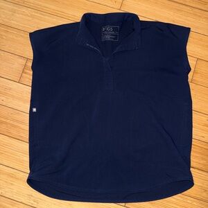 XS Figs Rafaela Oversized Navy Blue Scrub Top